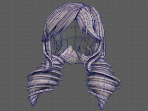 3d hair style for girl v91 Modelo 3D
