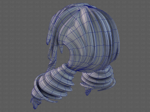3d hair style for girl v91 Modelo 3D