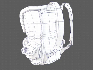 bag cartoon v01 3D Model