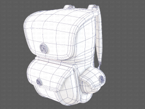 bag cartoon v01 3D Model