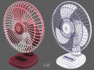 fan cartoon v01 3D Model
