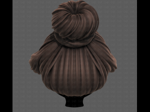 3d hair style for girl v92 3D Model