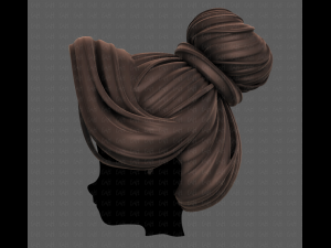 3d hair style for girl v92 3D Model