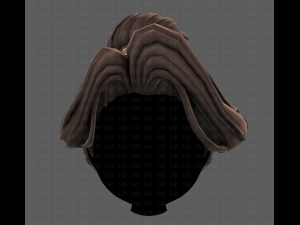 3d hair style for girl v92 3D Model