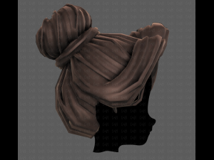 3d hair style for girl v92 3D Model