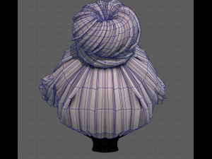 3d hair style for girl v92 3D Model