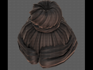 3d hair style for girl v92 3D Model
