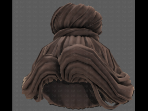 3d hair style for girl v92 3D Model