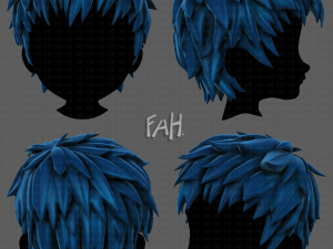 3d hair style for boy v74 Modèle 3D