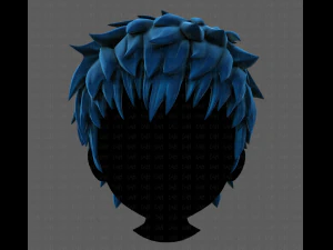 3d hair style for boy v74 3D Model