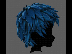 3d hair style for boy v74 3D Model
