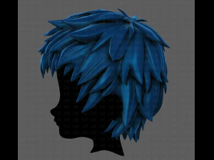 3d hair style for boy v74 3D Model