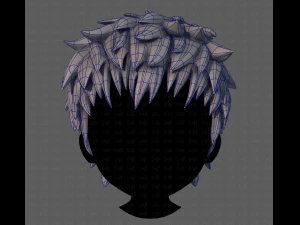 3d hair style for boy v74 3D Model