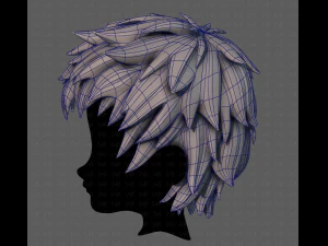 3d hair style for boy v74 3D Model