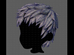 3d hair style for boy v74 3D Model