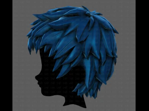 3d hair style for boy v74 3D Model