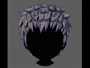 3d hair style for boy v74 3D Model