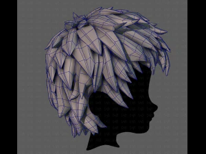3d hair style for boy v74 3D Model