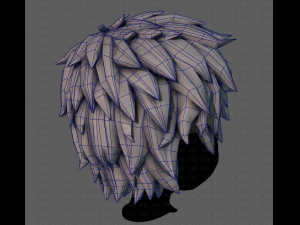 3d hair style for boy v74 3D Model