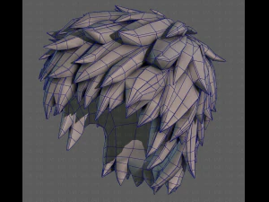 3d hair style for boy v74 3D Model