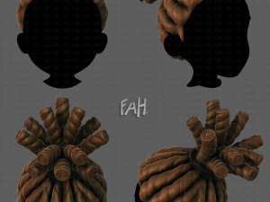 लड़कों के लिए 3डी हेयर स्टाइल v73 3D मॉडल