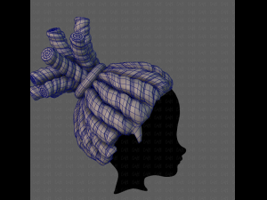3d hair style for boy v73 3D-Modell
