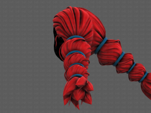 3d hair style for girl v93 3Dモデル