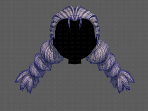 3d hair style for girl v93 3Dモデル