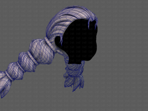 3d hair style for girl v93 3Dモデル