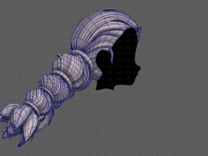 3d hair style for girl v93 3Dモデル
