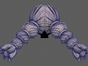 3d hair style for girl v93 3Dモデル