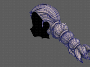3d hair style for girl v93 3Dモデル