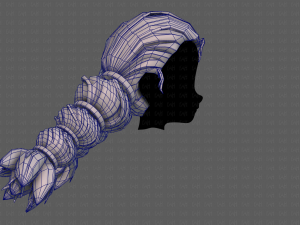 3d hair style for girl v93 3Dモデル