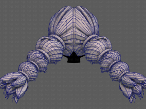 3d hair style for girl v93 3Dモデル