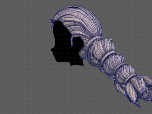 3d hair style for girl v93 3Dモデル