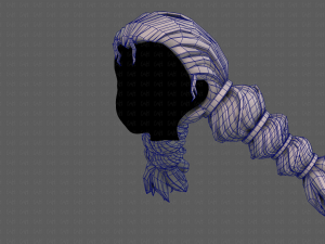 3d hair style for girl v93 3Dモデル