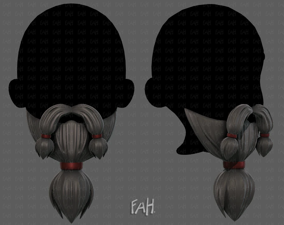beard v12 3D Model .c4d .max .obj .3ds .fbx .stl .blend