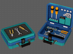 tools box cartoon v01 3D Model