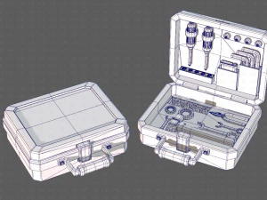 tools box cartoon v01 3D Model