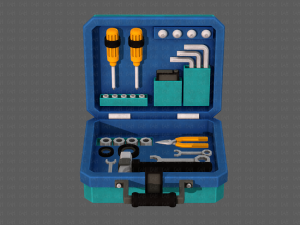 tools box cartoon v01 3D Model