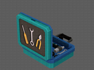 tools box cartoon v01 3D Model