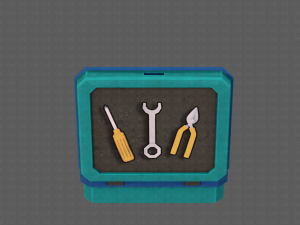 tools box cartoon v01 3D Model