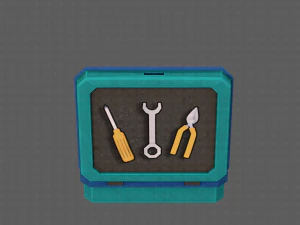 tools box cartoon v01 3D Model