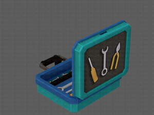 tools box cartoon v01 3D Model