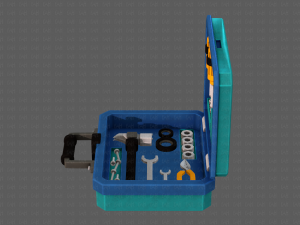 tools box cartoon v01 3D Model