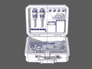 tools box cartoon v01 3D Model