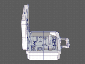 tools box cartoon v01 3D Model
