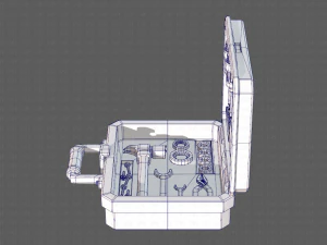 tools box cartoon v01 3D Model
