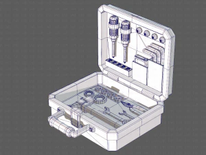 tools box cartoon v01 3D Model