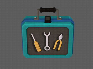 tools box cartoon v01 3D Model